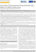 Cover page: Association of Cytomegalovirus DNA and Immunologic Markers of Cardiovascular Disease