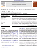 Cover page: Tree density and species decline in the African Sahel attributable to climate