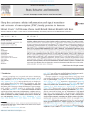 Cover page: Sleep loss activates cellular inflammation and signal transducer and activator of transcription (STAT) family proteins in humans