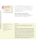 Cover page: Considering Protonation as a Posttranslational Modification Regulating Protein Structure and Function