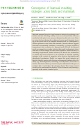 Cover page: Convergence of biannual moulting strategies across birds and mammals