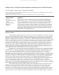 Cover page of Linking anxiety to passion: Emotion regulation and entrepreneurs' pitch performance