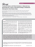 Cover page: Treatment Patterns and Clinical Outcomes in Advanced Lung Neuroendocrine Tumors in Real‐World Settings: A Multicenter Retrospective Chart Review Study