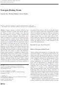 Cover page: Estrogen-Eluting Stents