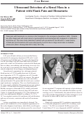 Cover page: Ultrasound detection of a renal mass in a patient with flank pain and hematuria