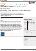 Cover page: Cytoscape: the network visualization tool for GenomeSpace workflows