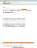 Cover page: Structure-based mechanism for Na+/melibiose symport by MelB