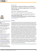 Cover page: Formulation, General Features and Global Calibration of a Bioenergetically-Constrained Fishery Model