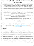Cover page: Persistent and partially mobile oxygen vacancies in Li-rich layered oxides