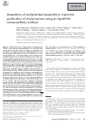 Cover page: Separation of postprandial lipoproteins: improved purification of chylomicrons using an ApoB100 immunoaffinity method