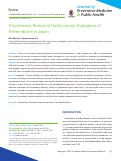 Cover page: A Systematic Review of the Economic Evaluation of Telemedicine in Japan