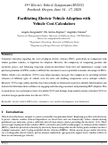 Cover page: Facilitating electric vehicle adoption with vehicle cost calculators