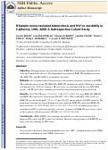 Cover page: Rifampin monoresistant tuberculosis and HIV comorbidity in California, 1993–2008