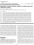 Cover page: Preparation of natural methane samples for stable isotope and radiocarbon analysis