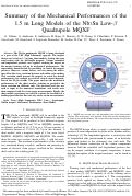 Cover page: Summary of the Mechanical Performances of the 1.5 m Long Models of the Nb$_{3}$Sn Low-$\beta$ Quadrupole MQXF