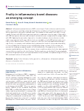 Cover page: Frailty in inflammatory bowel diseases: an emerging concept