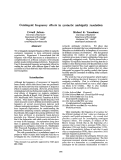 Cover page: Contingent Freqiency Effects in Syntactic Ambiguity Resolution