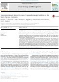 Cover page: Vegetation change during 40years of repeated managed wildfires in the Sierra Nevada, California