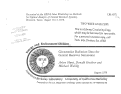 Cover page: CIRCUMSOLAR RADIATION DATA FOR CENTRAL RECEIVER SIMULATION