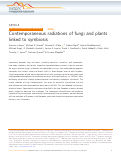 Cover page: Contemporaneous radiations of fungi and plants linked to symbiosis