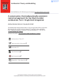 Cover page: A conservative, thermodynamically consistent numerical approach for low Mach number combustion. Part I: Single-level integration