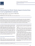 Cover page: Mechanisms by Which Obesity Impacts Survival from Acute Lymphoblastic Leukemia.