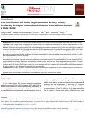 Cover page: Iron Fortification and Inulin Supplementation in Early Infancy: Evaluating the Impact on Iron Metabolism and Trace Mineral Status in a Piglet Model.