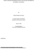 Cover page: Social and Health Effects of DACA on College Students in Riverside, California