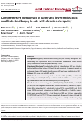 Cover page: Comprehensive comparison of upper and lower endoscopic small intestinal biopsy in cats with chronic enteropathy