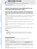 Cover page: Validation of the tablet-based Turkish-PAINReportIt® for lung cancer patients after thoracotomy in Turkey.