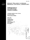 Cover page: Multifragmentation at Intermediate Energy: Dynamics or Statistics