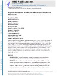 Cover page: Supplemental Vitamin D and Incident Fractures in Midlife and Older Adults