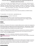 Cover page: Systematic Review and Meta-analysis Protocol:&nbsp;Association of Mitochondrial Dysfunction and Schizophrenia.