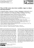 Cover page: Observed 20th century desert dust variability: impact on climate and biogeochemistry