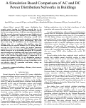 Cover page: A Simulation Based Comparison of AC and DC Power Distribution Networks in Buildings