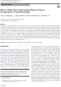 Cover page of Where’s Waldo, Ohio? Using Cognitive Models to Improve the Aggregation of Spatial Knowledge