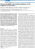 Cover page: Climate variability and malaria epidemics in the highlands of East Africa