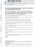 Cover page: Impact of Drug–Drug and Drug–Disease Interactions on Gait Speed in Community-Dwelling Older Adults