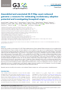 Cover page: Assembled and annotated 26.5 Gbp coast redwood genome: a resource for estimating evolutionary adaptive potential and investigating hexaploid origin.