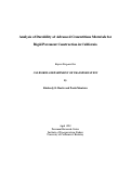 Cover page: Analysis of Durability of Advanced Cementitious Materials for Rigid Pavement Construction in California