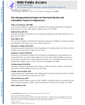 Cover page: The Intergenerational Impact of Structural Racism and Cumulative Trauma on Depression.