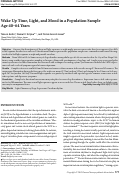 Cover page: Wake Up Time, Light, and Mood in a Population Sample Age 40-64 Years