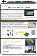 Cover page: SEI0:  CENS Seismic Research:  Overview