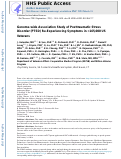 Cover page: Genome-wide association study of post-traumatic stress disorder reexperiencing symptoms in &gt;165,000 US veterans.