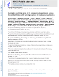 Cover page: Cannabis positivity rates in 17 emergency departments across the United States with varying degrees of marijuana legalization.