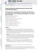 Cover page: Relationship Between Gestational Age and Outcomes After Congenital Heart Surgery