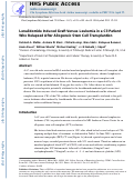 Cover page: Lenalidomide-Induced Graft-Vs.-Leukemia Effect in a Patient With Chronic Lymphocytic Leukemia Who Relapsed After Allogeneic Stem Cell Transplant