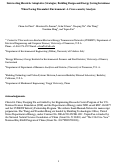 Cover page: Intersecting heuristic adaptive strategies, building design and energy saving intentions when facing discomfort environment: A cross-country analysis