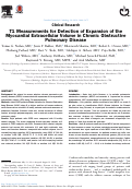 Cover page: T1 Measurements for Detection of Expansion of the Myocardial Extracellular Volume in Chronic Obstructive Pulmonary Disease