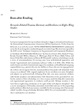 Cover page: Burn after Reading: Research-Related Trauma, Burnout, and Resilience in Right-Wing Studies